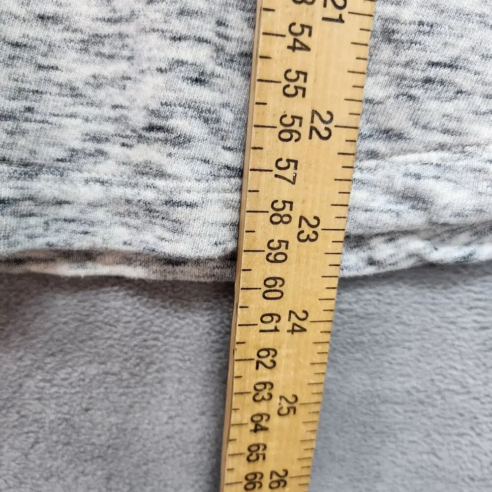 Pure Jill Sweatshirt MEDIUM Light Gray Cowl Neck Cotton Soft Touch Pockets - Picture 15 of 15